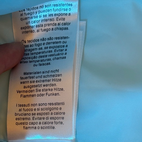 Columbia Women’s XL Aqua Blue White Fleece Lined Hooded Winter Jacket - Picture 16 of 16